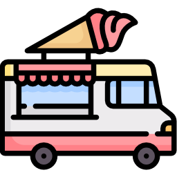 Image of an ice cream food truck